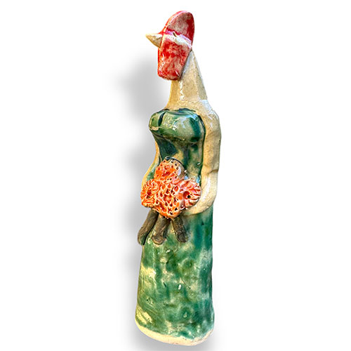 Mary Ferguson 8" Chicken Lady in Green Dress DP3085